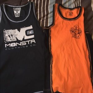 Monsta & NPC tanks two pair black & orange